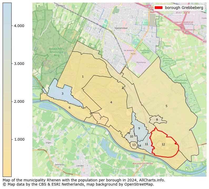 Image of the borough Grebbeberg at the map. This image is used as introduction to this page. This page shows a lot of information about the population in the borough Grebbeberg (such as the distribution by age groups of the residents, the composition of households, whether inhabitants are natives or Dutch with an immigration background, data about the houses (numbers, types, price development, use, type of property, ...) and more (car ownership, energy consumption, ...) based on open data from the Dutch Central Bureau of Statistics and various other sources!