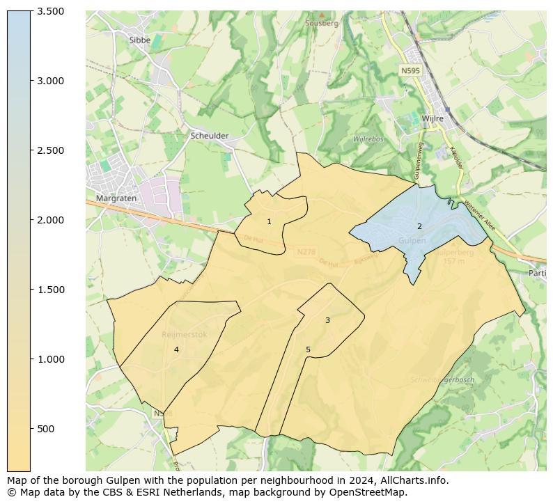 Image of the borough Gulpen at the map. This image is used as introduction to this page. This page shows a lot of information about the population in the borough Gulpen (such as the distribution by age groups of the residents, the composition of households, whether inhabitants are natives or Dutch with an immigration background, data about the houses (numbers, types, price development, use, type of property, ...) and more (car ownership, energy consumption, ...) based on open data from the Dutch Central Bureau of Statistics and various other sources!