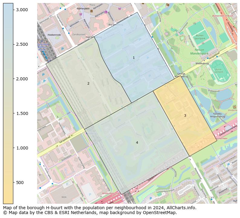 Image of the borough H-buurt at the map. This image is used as introduction to this page. This page shows a lot of information about the population in the borough H-buurt (such as the distribution by age groups of the residents, the composition of households, whether inhabitants are natives or Dutch with an immigration background, data about the houses (numbers, types, price development, use, type of property, ...) and more (car ownership, energy consumption, ...) based on open data from the Dutch Central Bureau of Statistics and various other sources!