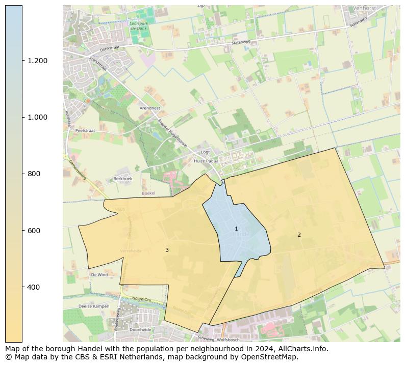 Image of the borough Handel at the map. This image is used as introduction to this page. This page shows a lot of information about the population in the borough Handel (such as the distribution by age groups of the residents, the composition of households, whether inhabitants are natives or Dutch with an immigration background, data about the houses (numbers, types, price development, use, type of property, ...) and more (car ownership, energy consumption, ...) based on open data from the Dutch Central Bureau of Statistics and various other sources!