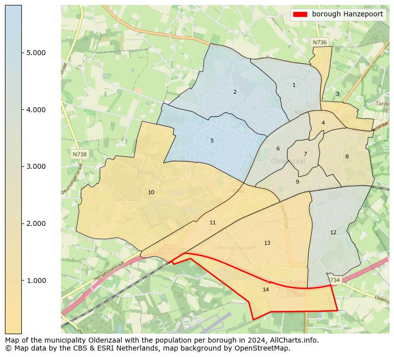 Image of the borough Hanzepoort at the map. This image is used as introduction to this page. This page shows a lot of information about the population in the borough Hanzepoort (such as the distribution by age groups of the residents, the composition of households, whether inhabitants are natives or Dutch with an immigration background, data about the houses (numbers, types, price development, use, type of property, ...) and more (car ownership, energy consumption, ...) based on open data from the Dutch Central Bureau of Statistics and various other sources!