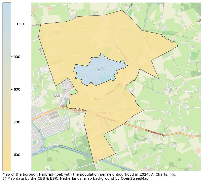 Image of the borough Harbrinkhoek at the map. This image is used as introduction to this page. This page shows a lot of information about the population in the borough Harbrinkhoek (such as the distribution by age groups of the residents, the composition of households, whether inhabitants are natives or Dutch with an immigration background, data about the houses (numbers, types, price development, use, type of property, ...) and more (car ownership, energy consumption, ...) based on open data from the Dutch Central Bureau of Statistics and various other sources!