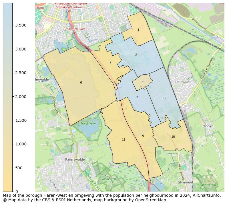 Image of the borough Haren-West en omgeving at the map. This image is used as introduction to this page. This page shows a lot of information about the population in the borough Haren-West en omgeving (such as the distribution by age groups of the residents, the composition of households, whether inhabitants are natives or Dutch with an immigration background, data about the houses (numbers, types, price development, use, type of property, ...) and more (car ownership, energy consumption, ...) based on open data from the Dutch Central Bureau of Statistics and various other sources!