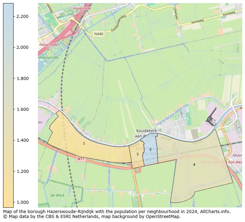 Image of the borough Hazerswoude-Rijndijk at the map. This image is used as introduction to this page. This page shows a lot of information about the population in the borough Hazerswoude-Rijndijk (such as the distribution by age groups of the residents, the composition of households, whether inhabitants are natives or Dutch with an immigration background, data about the houses (numbers, types, price development, use, type of property, ...) and more (car ownership, energy consumption, ...) based on open data from the Dutch Central Bureau of Statistics and various other sources!