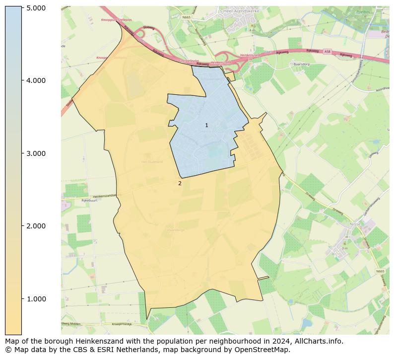 Image of the borough Heinkenszand at the map. This image is used as introduction to this page. This page shows a lot of information about the population in the borough Heinkenszand (such as the distribution by age groups of the residents, the composition of households, whether inhabitants are natives or Dutch with an immigration background, data about the houses (numbers, types, price development, use, type of property, ...) and more (car ownership, energy consumption, ...) based on open data from the Dutch Central Bureau of Statistics and various other sources!