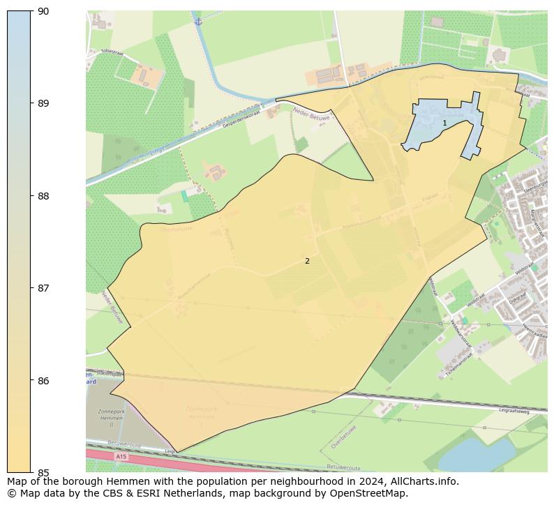 Image of the borough Hemmen at the map. This image is used as introduction to this page. This page shows a lot of information about the population in the borough Hemmen (such as the distribution by age groups of the residents, the composition of households, whether inhabitants are natives or Dutch with an immigration background, data about the houses (numbers, types, price development, use, type of property, ...) and more (car ownership, energy consumption, ...) based on open data from the Dutch Central Bureau of Statistics and various other sources!