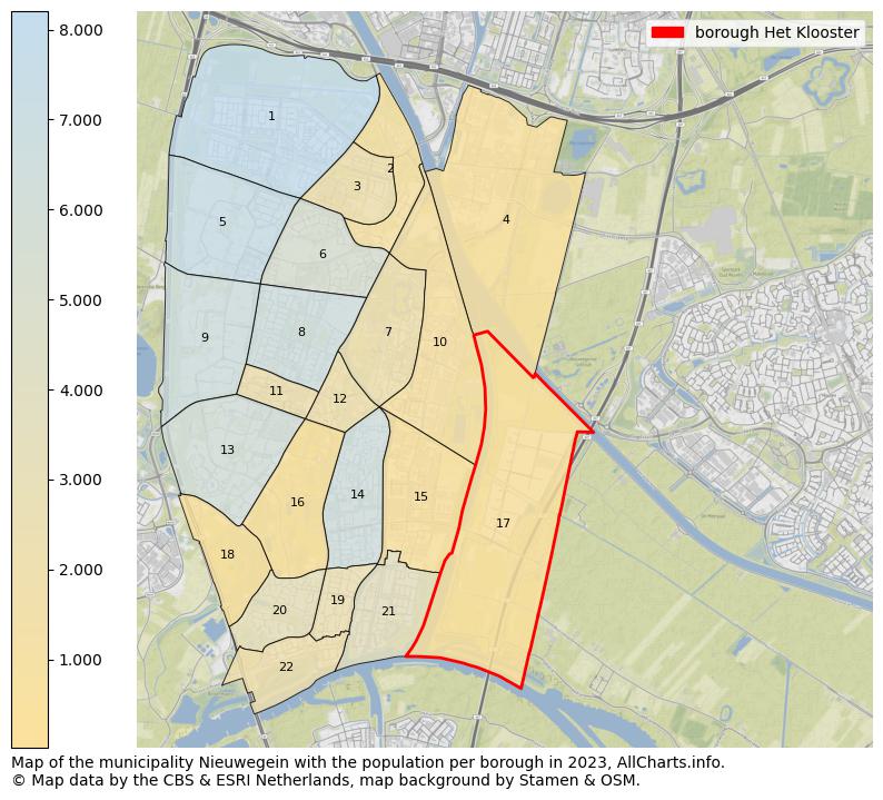 Map of the municipality Nieuwegein with the population per borough in 2023. This page shows a lot of information about residents (such as the distribution by age groups, family composition, gender, native or Dutch with an immigration background, ...), homes (numbers, types, price development, use, type of property, ...) and more (car ownership, energy consumption, ...) based on open data from the Dutch Central Bureau of Statistics and various other sources!