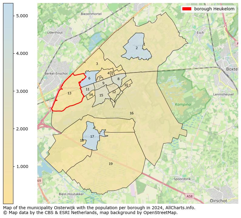 Image of the borough Heukelom at the map. This image is used as introduction to this page. This page shows a lot of information about the population in the borough Heukelom (such as the distribution by age groups of the residents, the composition of households, whether inhabitants are natives or Dutch with an immigration background, data about the houses (numbers, types, price development, use, type of property, ...) and more (car ownership, energy consumption, ...) based on open data from the Dutch Central Bureau of Statistics and various other sources!