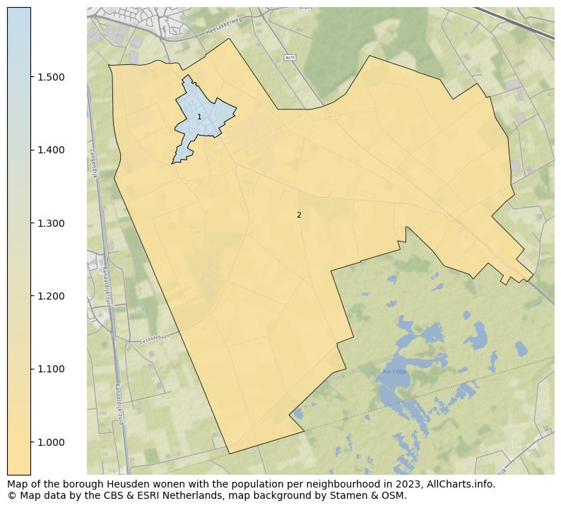 Map of the borough Heusden wonen with the population per neighbourhood in 2023. This page shows a lot of information about residents (such as the distribution by age groups, family composition, gender, native or Dutch with an immigration background, ...), homes (numbers, types, price development, use, type of property, ...) and more (car ownership, energy consumption, ...) based on open data from the Dutch Central Bureau of Statistics and various other sources!
