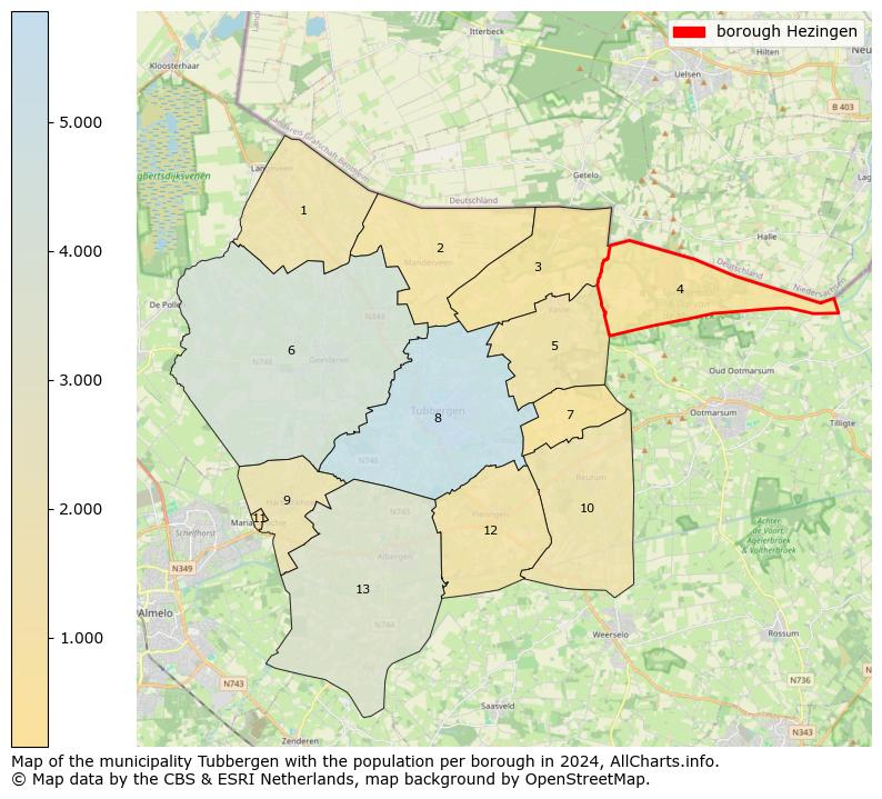 Image of the borough Hezingen at the map. This image is used as introduction to this page. This page shows a lot of information about the population in the borough Hezingen (such as the distribution by age groups of the residents, the composition of households, whether inhabitants are natives or Dutch with an immigration background, data about the houses (numbers, types, price development, use, type of property, ...) and more (car ownership, energy consumption, ...) based on open data from the Dutch Central Bureau of Statistics and various other sources!