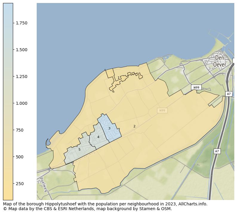 Map of the borough Hippolytushoef with the population per neighbourhood in 2023. This page shows a lot of information about residents (such as the distribution by age groups, family composition, gender, native or Dutch with an immigration background, ...), homes (numbers, types, price development, use, type of property, ...) and more (car ownership, energy consumption, ...) based on open data from the Dutch Central Bureau of Statistics and various other sources!