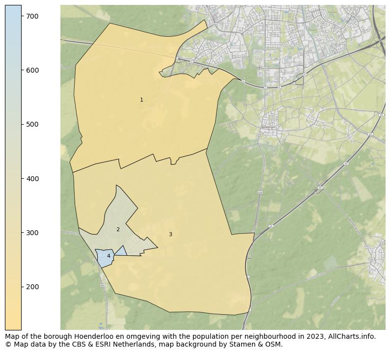 Map of the borough Hoenderloo en omgeving with the population per neighbourhood in 2023. This page shows a lot of information about residents (such as the distribution by age groups, family composition, gender, native or Dutch with an immigration background, ...), homes (numbers, types, price development, use, type of property, ...) and more (car ownership, energy consumption, ...) based on open data from the Dutch Central Bureau of Statistics and various other sources!