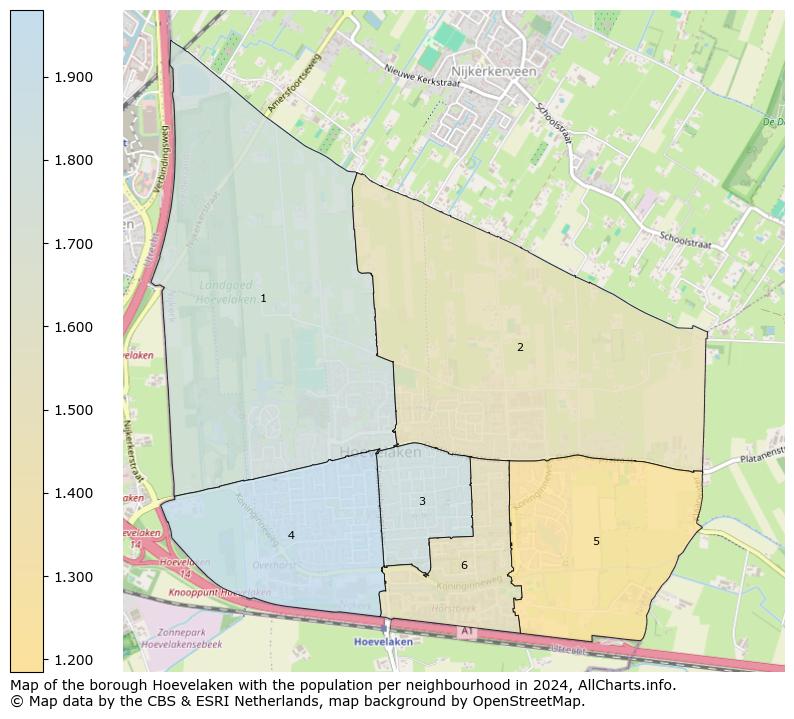 Image of the borough Hoevelaken at the map. This image is used as introduction to this page. This page shows a lot of information about the population in the borough Hoevelaken (such as the distribution by age groups of the residents, the composition of households, whether inhabitants are natives or Dutch with an immigration background, data about the houses (numbers, types, price development, use, type of property, ...) and more (car ownership, energy consumption, ...) based on open data from the Dutch Central Bureau of Statistics and various other sources!