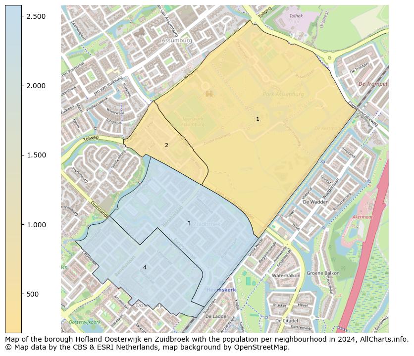 Image of the borough Hofland Oosterwijk en Zuidbroek at the map. This image is used as introduction to this page. This page shows a lot of information about the population in the borough Hofland Oosterwijk en Zuidbroek (such as the distribution by age groups of the residents, the composition of households, whether inhabitants are natives or Dutch with an immigration background, data about the houses (numbers, types, price development, use, type of property, ...) and more (car ownership, energy consumption, ...) based on open data from the Dutch Central Bureau of Statistics and various other sources!