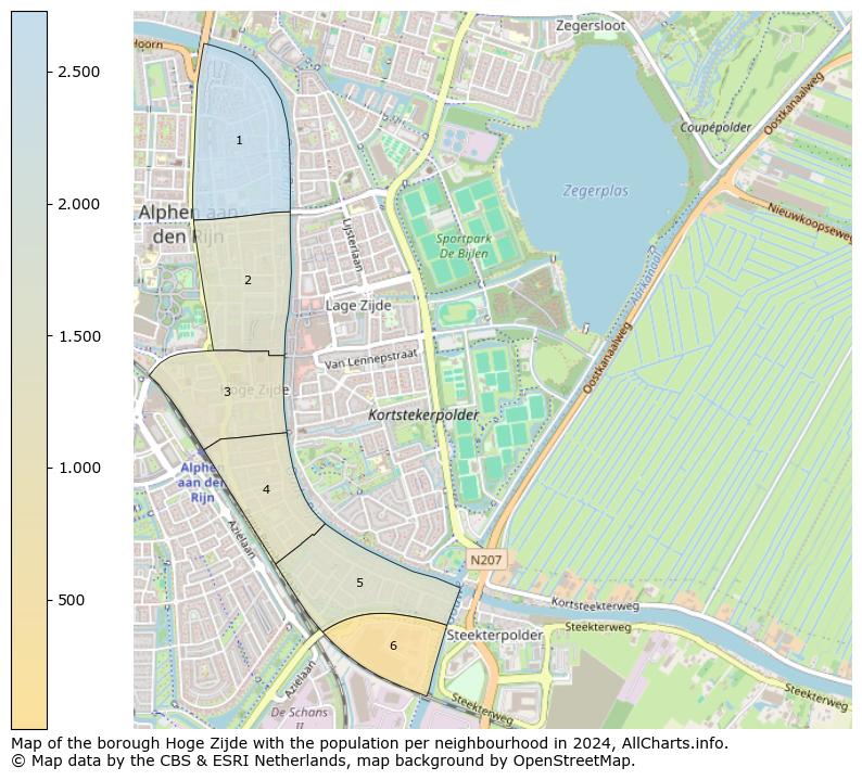 Image of the borough Hoge Zijde at the map. This image is used as introduction to this page. This page shows a lot of information about the population in the borough Hoge Zijde (such as the distribution by age groups of the residents, the composition of households, whether inhabitants are natives or Dutch with an immigration background, data about the houses (numbers, types, price development, use, type of property, ...) and more (car ownership, energy consumption, ...) based on open data from the Dutch Central Bureau of Statistics and various other sources!