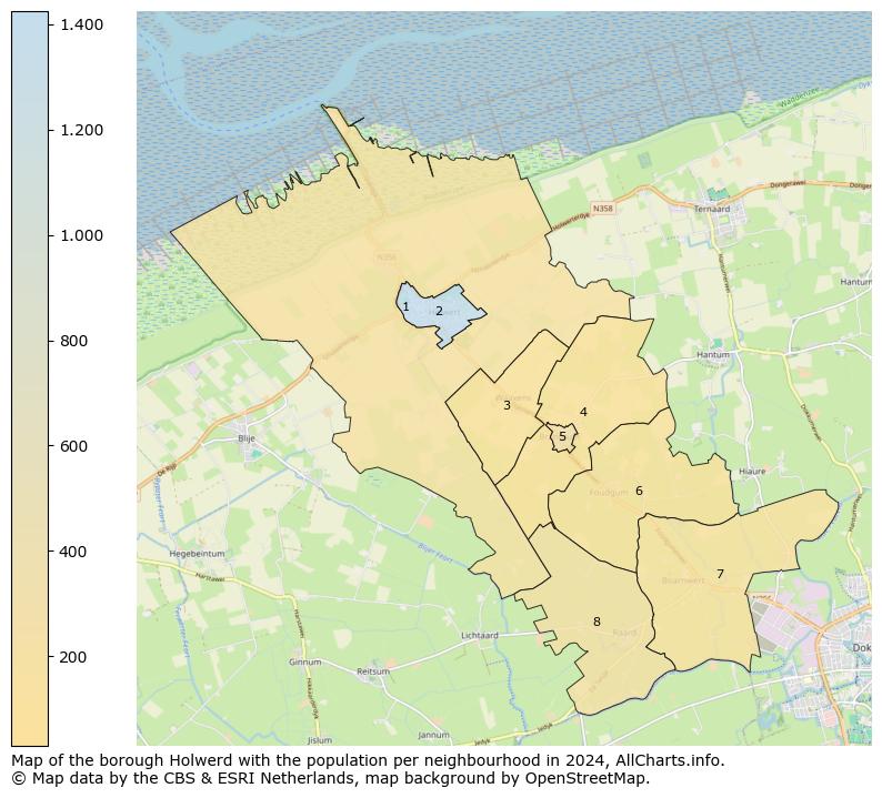 Image of the borough Holwerd at the map. This image is used as introduction to this page. This page shows a lot of information about the population in the borough Holwerd (such as the distribution by age groups of the residents, the composition of households, whether inhabitants are natives or Dutch with an immigration background, data about the houses (numbers, types, price development, use, type of property, ...) and more (car ownership, energy consumption, ...) based on open data from the Dutch Central Bureau of Statistics and various other sources!