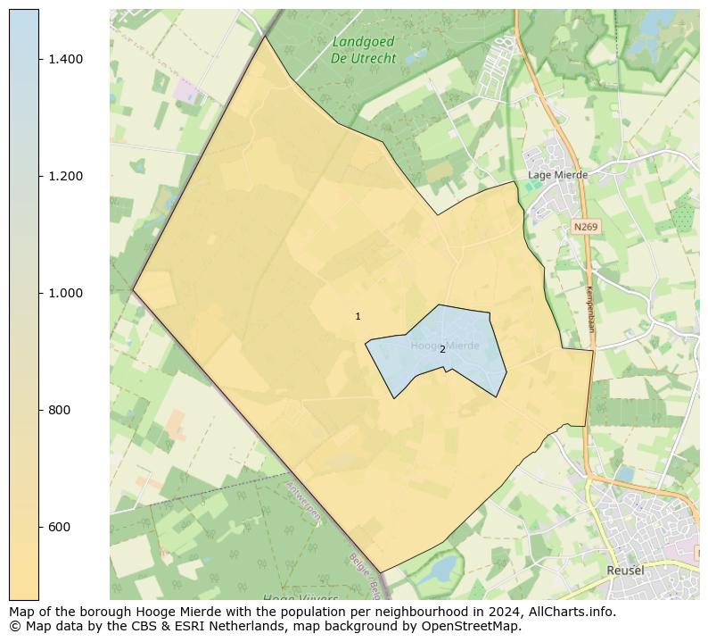 Image of the borough Hooge Mierde at the map. This image is used as introduction to this page. This page shows a lot of information about the population in the borough Hooge Mierde (such as the distribution by age groups of the residents, the composition of households, whether inhabitants are natives or Dutch with an immigration background, data about the houses (numbers, types, price development, use, type of property, ...) and more (car ownership, energy consumption, ...) based on open data from the Dutch Central Bureau of Statistics and various other sources!