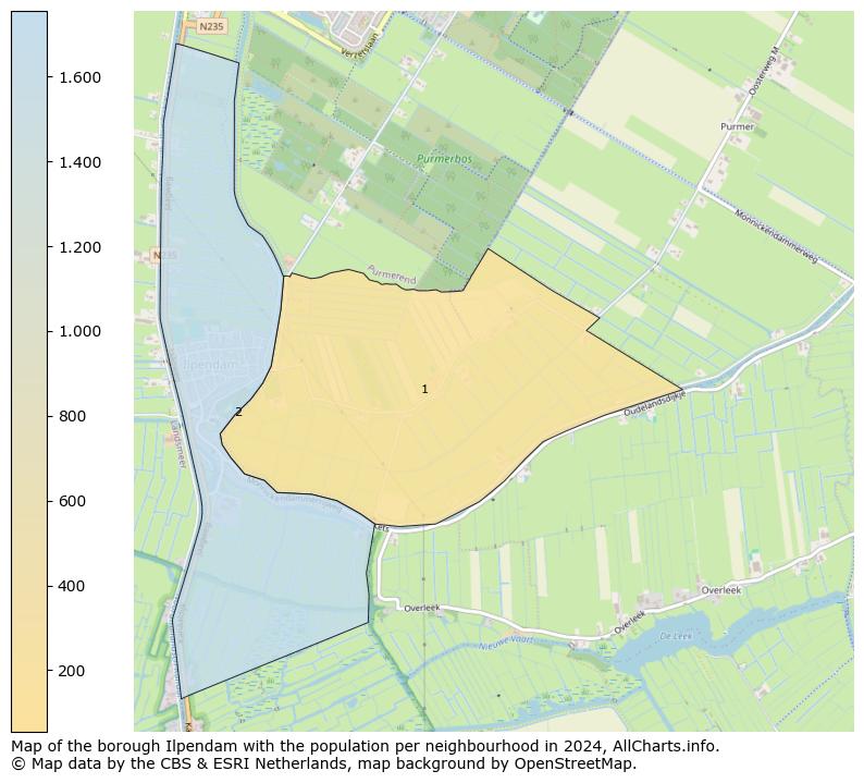 Image of the borough Ilpendam at the map. This image is used as introduction to this page. This page shows a lot of information about the population in the borough Ilpendam (such as the distribution by age groups of the residents, the composition of households, whether inhabitants are natives or Dutch with an immigration background, data about the houses (numbers, types, price development, use, type of property, ...) and more (car ownership, energy consumption, ...) based on open data from the Dutch Central Bureau of Statistics and various other sources!