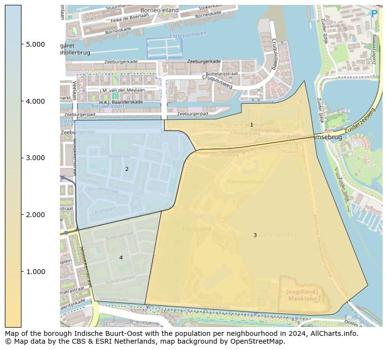 Image of the borough Indische Buurt-Oost at the map. This image is used as introduction to this page. This page shows a lot of information about the population in the borough Indische Buurt-Oost (such as the distribution by age groups of the residents, the composition of households, whether inhabitants are natives or Dutch with an immigration background, data about the houses (numbers, types, price development, use, type of property, ...) and more (car ownership, energy consumption, ...) based on open data from the Dutch Central Bureau of Statistics and various other sources!