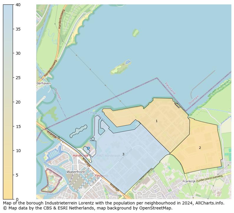 Image of the borough Industrieterrein Lorentz at the map. This image is used as introduction to this page. This page shows a lot of information about the population in the borough Industrieterrein Lorentz (such as the distribution by age groups of the residents, the composition of households, whether inhabitants are natives or Dutch with an immigration background, data about the houses (numbers, types, price development, use, type of property, ...) and more (car ownership, energy consumption, ...) based on open data from the Dutch Central Bureau of Statistics and various other sources!