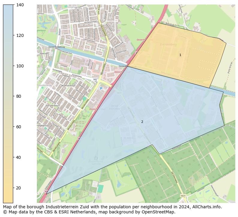 Image of the borough Industrieterrein Zuid at the map. This image is used as introduction to this page. This page shows a lot of information about the population in the borough Industrieterrein Zuid (such as the distribution by age groups of the residents, the composition of households, whether inhabitants are natives or Dutch with an immigration background, data about the houses (numbers, types, price development, use, type of property, ...) and more (car ownership, energy consumption, ...) based on open data from the Dutch Central Bureau of Statistics and various other sources!