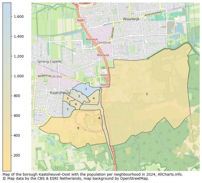 Image of the borough Kaatsheuvel-Oost at the map. This image is used as introduction to this page. This page shows a lot of information about the population in the borough Kaatsheuvel-Oost (such as the distribution by age groups of the residents, the composition of households, whether inhabitants are natives or Dutch with an immigration background, data about the houses (numbers, types, price development, use, type of property, ...) and more (car ownership, energy consumption, ...) based on open data from the Dutch Central Bureau of Statistics and various other sources!