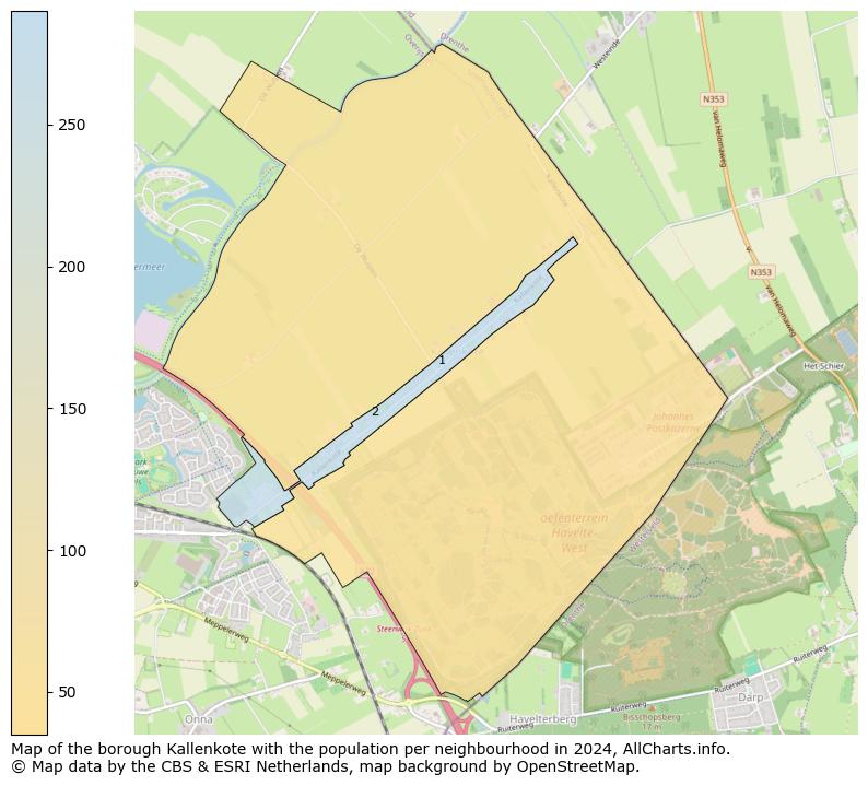 Image of the borough Kallenkote at the map. This image is used as introduction to this page. This page shows a lot of information about the population in the borough Kallenkote (such as the distribution by age groups of the residents, the composition of households, whether inhabitants are natives or Dutch with an immigration background, data about the houses (numbers, types, price development, use, type of property, ...) and more (car ownership, energy consumption, ...) based on open data from the Dutch Central Bureau of Statistics and various other sources!