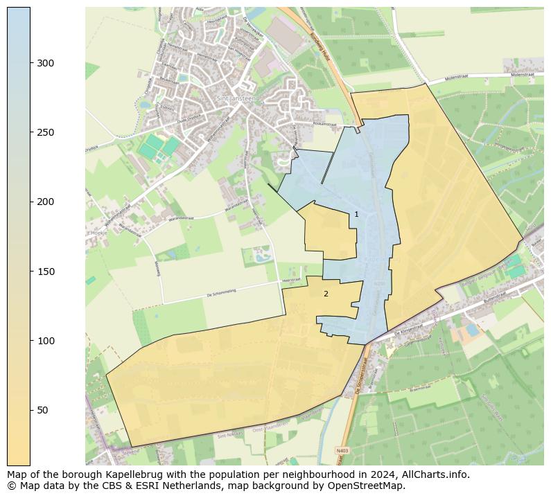 Image of the borough Kapellebrug at the map. This image is used as introduction to this page. This page shows a lot of information about the population in the borough Kapellebrug (such as the distribution by age groups of the residents, the composition of households, whether inhabitants are natives or Dutch with an immigration background, data about the houses (numbers, types, price development, use, type of property, ...) and more (car ownership, energy consumption, ...) based on open data from the Dutch Central Bureau of Statistics and various other sources!