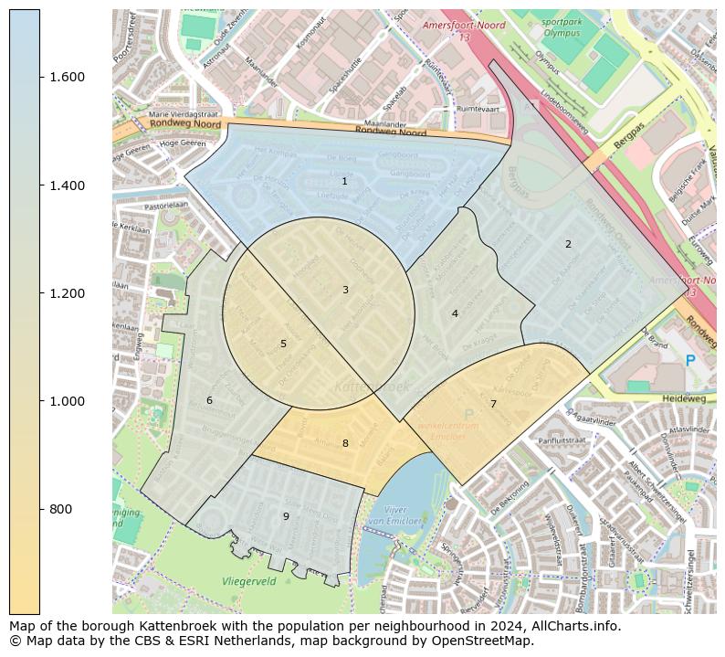 Image of the borough Kattenbroek at the map. This image is used as introduction to this page. This page shows a lot of information about the population in the borough Kattenbroek (such as the distribution by age groups of the residents, the composition of households, whether inhabitants are natives or Dutch with an immigration background, data about the houses (numbers, types, price development, use, type of property, ...) and more (car ownership, energy consumption, ...) based on open data from the Dutch Central Bureau of Statistics and various other sources!