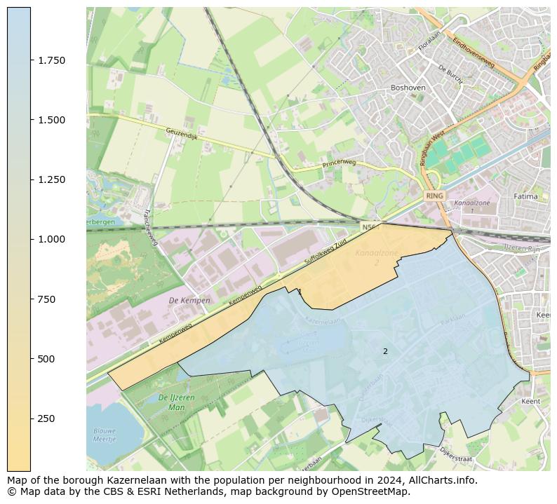 Image of the borough Kazernelaan at the map. This image is used as introduction to this page. This page shows a lot of information about the population in the borough Kazernelaan (such as the distribution by age groups of the residents, the composition of households, whether inhabitants are natives or Dutch with an immigration background, data about the houses (numbers, types, price development, use, type of property, ...) and more (car ownership, energy consumption, ...) based on open data from the Dutch Central Bureau of Statistics and various other sources!