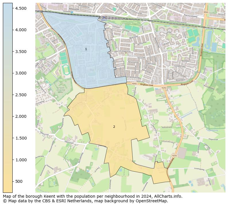 Image of the borough Keent at the map. This image is used as introduction to this page. This page shows a lot of information about the population in the borough Keent (such as the distribution by age groups of the residents, the composition of households, whether inhabitants are natives or Dutch with an immigration background, data about the houses (numbers, types, price development, use, type of property, ...) and more (car ownership, energy consumption, ...) based on open data from the Dutch Central Bureau of Statistics and various other sources!