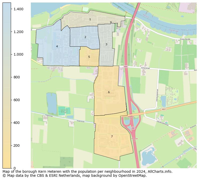 Image of the borough Kern Heteren at the map. This image is used as introduction to this page. This page shows a lot of information about the population in the borough Kern Heteren (such as the distribution by age groups of the residents, the composition of households, whether inhabitants are natives or Dutch with an immigration background, data about the houses (numbers, types, price development, use, type of property, ...) and more (car ownership, energy consumption, ...) based on open data from the Dutch Central Bureau of Statistics and various other sources!