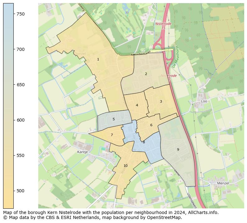 Image of the borough Kern Nistelrode at the map. This image is used as introduction to this page. This page shows a lot of information about the population in the borough Kern Nistelrode (such as the distribution by age groups of the residents, the composition of households, whether inhabitants are natives or Dutch with an immigration background, data about the houses (numbers, types, price development, use, type of property, ...) and more (car ownership, energy consumption, ...) based on open data from the Dutch Central Bureau of Statistics and various other sources!