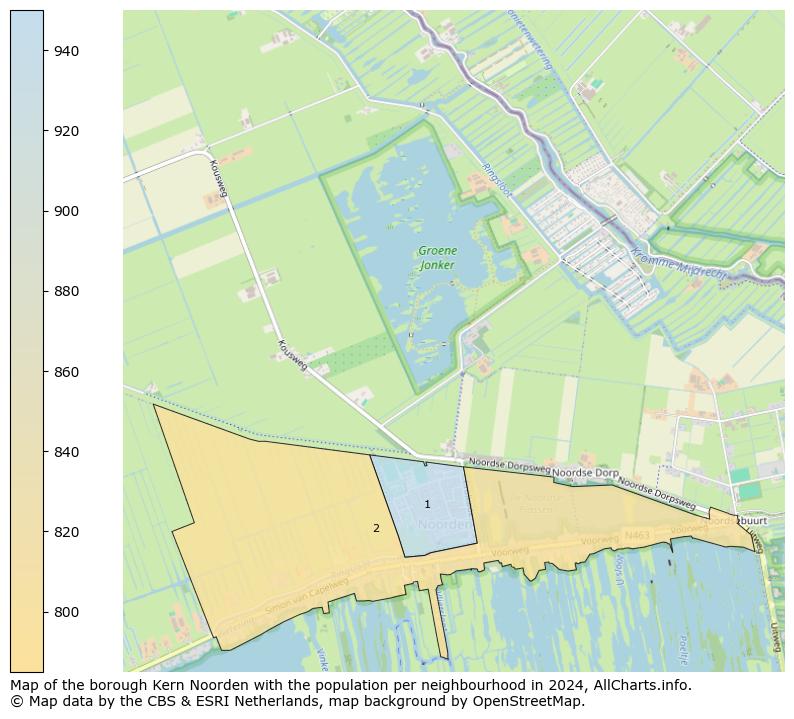 Image of the borough Kern Noorden at the map. This image is used as introduction to this page. This page shows a lot of information about the population in the borough Kern Noorden (such as the distribution by age groups of the residents, the composition of households, whether inhabitants are natives or Dutch with an immigration background, data about the houses (numbers, types, price development, use, type of property, ...) and more (car ownership, energy consumption, ...) based on open data from the Dutch Central Bureau of Statistics and various other sources!