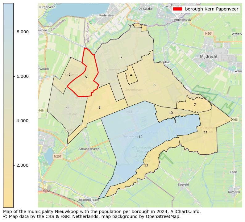 Image of the borough Kern Papenveer at the map. This image is used as introduction to this page. This page shows a lot of information about the population in the borough Kern Papenveer (such as the distribution by age groups of the residents, the composition of households, whether inhabitants are natives or Dutch with an immigration background, data about the houses (numbers, types, price development, use, type of property, ...) and more (car ownership, energy consumption, ...) based on open data from the Dutch Central Bureau of Statistics and various other sources!