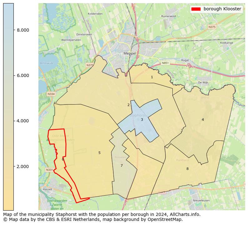 Image of the borough Klooster at the map. This image is used as introduction to this page. This page shows a lot of information about the population in the borough Klooster (such as the distribution by age groups of the residents, the composition of households, whether inhabitants are natives or Dutch with an immigration background, data about the houses (numbers, types, price development, use, type of property, ...) and more (car ownership, energy consumption, ...) based on open data from the Dutch Central Bureau of Statistics and various other sources!