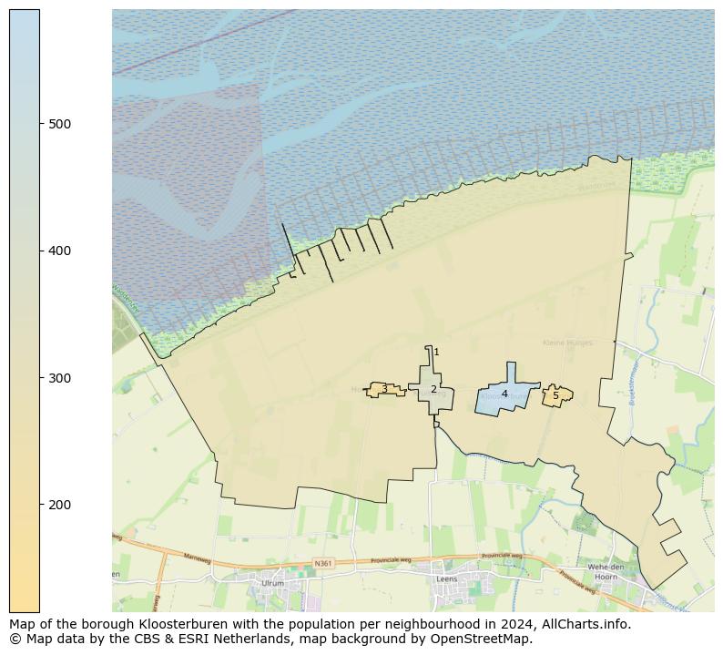 Image of the borough Kloosterburen at the map. This image is used as introduction to this page. This page shows a lot of information about the population in the borough Kloosterburen (such as the distribution by age groups of the residents, the composition of households, whether inhabitants are natives or Dutch with an immigration background, data about the houses (numbers, types, price development, use, type of property, ...) and more (car ownership, energy consumption, ...) based on open data from the Dutch Central Bureau of Statistics and various other sources!