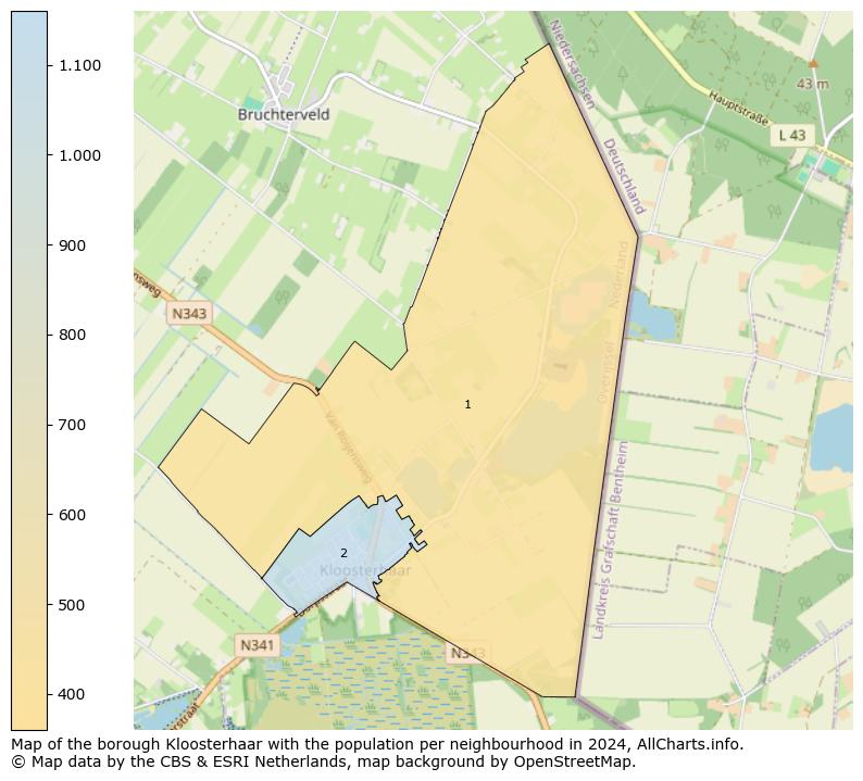 Image of the borough Kloosterhaar at the map. This image is used as introduction to this page. This page shows a lot of information about the population in the borough Kloosterhaar (such as the distribution by age groups of the residents, the composition of households, whether inhabitants are natives or Dutch with an immigration background, data about the houses (numbers, types, price development, use, type of property, ...) and more (car ownership, energy consumption, ...) based on open data from the Dutch Central Bureau of Statistics and various other sources!