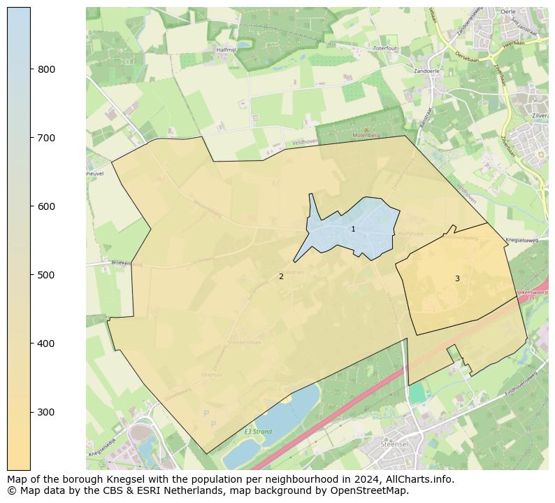 Image of the borough Knegsel at the map. This image is used as introduction to this page. This page shows a lot of information about the population in the borough Knegsel (such as the distribution by age groups of the residents, the composition of households, whether inhabitants are natives or Dutch with an immigration background, data about the houses (numbers, types, price development, use, type of property, ...) and more (car ownership, energy consumption, ...) based on open data from the Dutch Central Bureau of Statistics and various other sources!