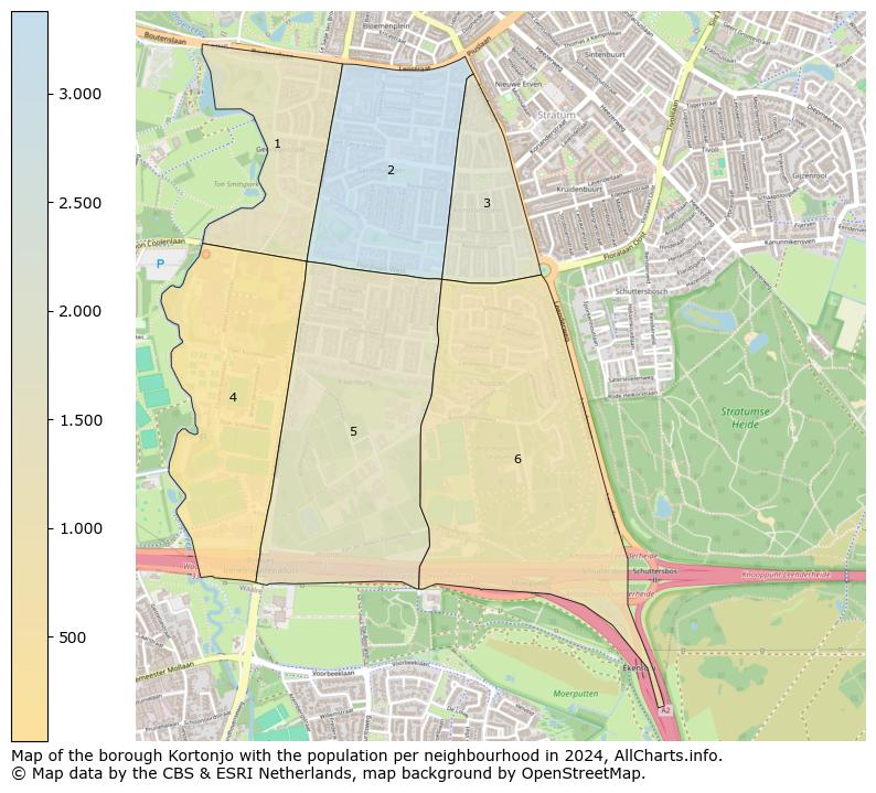 Image of the borough Kortonjo at the map. This image is used as introduction to this page. This page shows a lot of information about the population in the borough Kortonjo (such as the distribution by age groups of the residents, the composition of households, whether inhabitants are natives or Dutch with an immigration background, data about the houses (numbers, types, price development, use, type of property, ...) and more (car ownership, energy consumption, ...) based on open data from the Dutch Central Bureau of Statistics and various other sources!