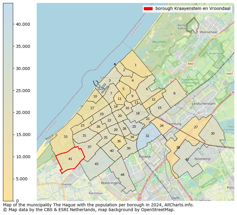 Image of the borough Kraayenstein en Vroondaal at the map. This image is used as introduction to this page. This page shows a lot of information about the population in the borough Kraayenstein en Vroondaal (such as the distribution by age groups of the residents, the composition of households, whether inhabitants are natives or Dutch with an immigration background, data about the houses (numbers, types, price development, use, type of property, ...) and more (car ownership, energy consumption, ...) based on open data from the Dutch Central Bureau of Statistics and various other sources!