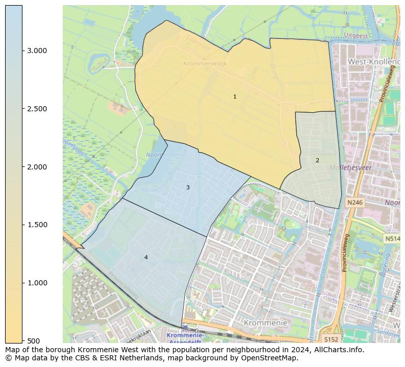 Image of the borough Krommenie West at the map. This image is used as introduction to this page. This page shows a lot of information about the population in the borough Krommenie West (such as the distribution by age groups of the residents, the composition of households, whether inhabitants are natives or Dutch with an immigration background, data about the houses (numbers, types, price development, use, type of property, ...) and more (car ownership, energy consumption, ...) based on open data from the Dutch Central Bureau of Statistics and various other sources!