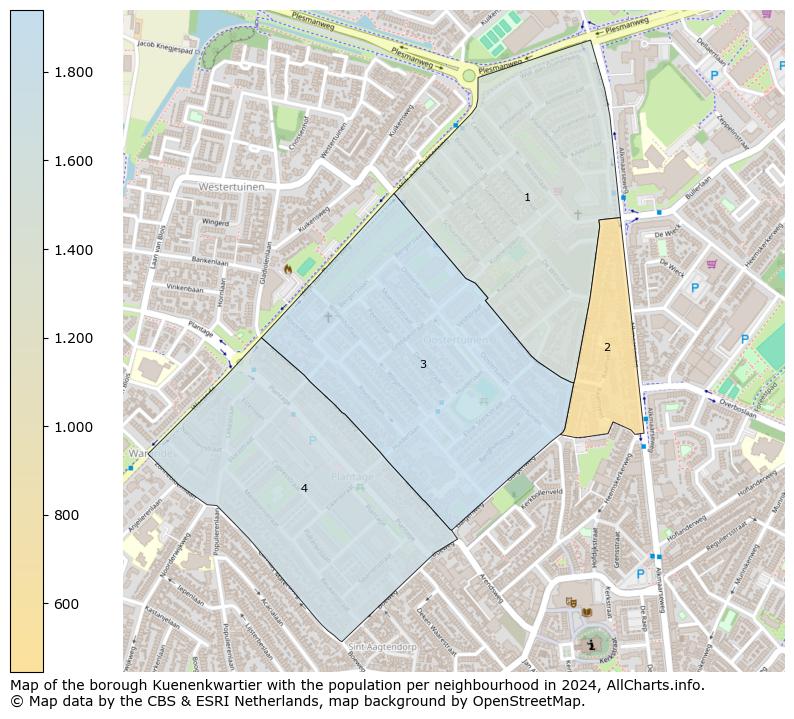 Image of the borough Kuenenkwartier at the map. This image is used as introduction to this page. This page shows a lot of information about the population in the borough Kuenenkwartier (such as the distribution by age groups of the residents, the composition of households, whether inhabitants are natives or Dutch with an immigration background, data about the houses (numbers, types, price development, use, type of property, ...) and more (car ownership, energy consumption, ...) based on open data from the Dutch Central Bureau of Statistics and various other sources!