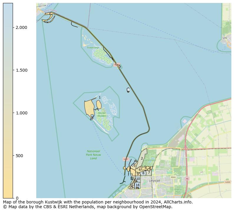 Image of the borough Kustwijk at the map. This image is used as introduction to this page. This page shows a lot of information about the population in the borough Kustwijk (such as the distribution by age groups of the residents, the composition of households, whether inhabitants are natives or Dutch with an immigration background, data about the houses (numbers, types, price development, use, type of property, ...) and more (car ownership, energy consumption, ...) based on open data from the Dutch Central Bureau of Statistics and various other sources!