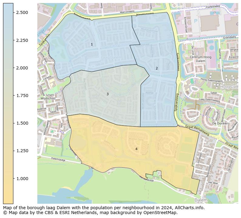 Image of the borough laag Dalem at the map. This image is used as introduction to this page. This page shows a lot of information about the population in the borough laag Dalem (such as the distribution by age groups of the residents, the composition of households, whether inhabitants are natives or Dutch with an immigration background, data about the houses (numbers, types, price development, use, type of property, ...) and more (car ownership, energy consumption, ...) based on open data from the Dutch Central Bureau of Statistics and various other sources!