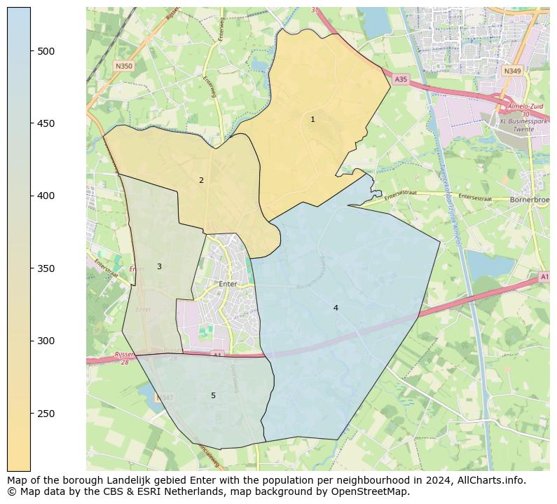 Image of the borough Landelijk gebied Enter at the map. This image is used as introduction to this page. This page shows a lot of information about the population in the borough Landelijk gebied Enter (such as the distribution by age groups of the residents, the composition of households, whether inhabitants are natives or Dutch with an immigration background, data about the houses (numbers, types, price development, use, type of property, ...) and more (car ownership, energy consumption, ...) based on open data from the Dutch Central Bureau of Statistics and various other sources!