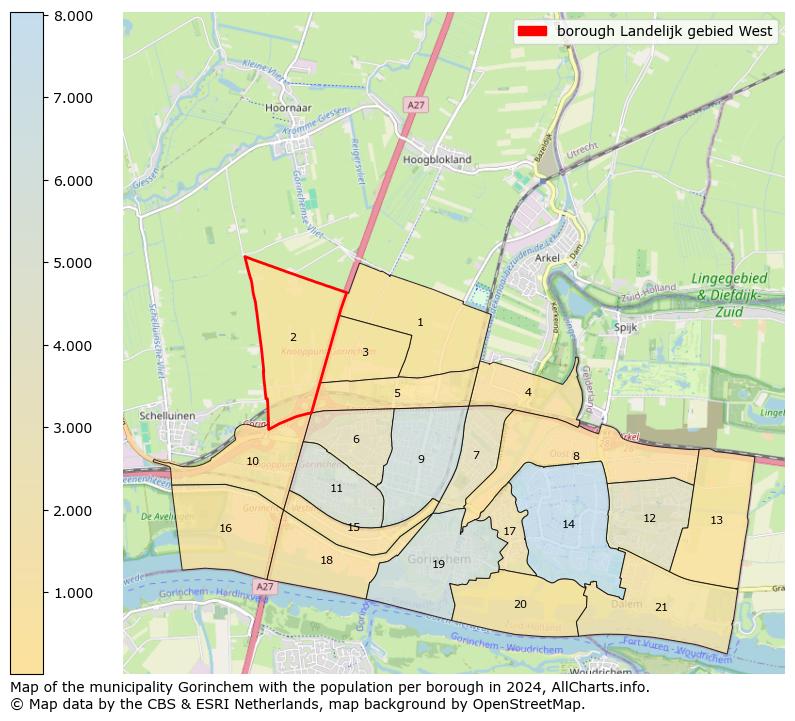 Image of the borough Landelijk gebied West at the map. This image is used as introduction to this page. This page shows a lot of information about the population in the borough Landelijk gebied West (such as the distribution by age groups of the residents, the composition of households, whether inhabitants are natives or Dutch with an immigration background, data about the houses (numbers, types, price development, use, type of property, ...) and more (car ownership, energy consumption, ...) based on open data from the Dutch Central Bureau of Statistics and various other sources!