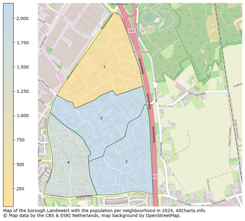 Image of the borough Landweert at the map. This image is used as introduction to this page. This page shows a lot of information about the population in the borough Landweert (such as the distribution by age groups of the residents, the composition of households, whether inhabitants are natives or Dutch with an immigration background, data about the houses (numbers, types, price development, use, type of property, ...) and more (car ownership, energy consumption, ...) based on open data from the Dutch Central Bureau of Statistics and various other sources!