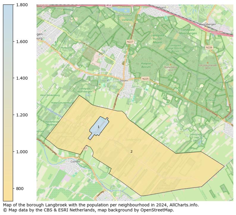 Image of the borough Langbroek at the map. This image is used as introduction to this page. This page shows a lot of information about the population in the borough Langbroek (such as the distribution by age groups of the residents, the composition of households, whether inhabitants are natives or Dutch with an immigration background, data about the houses (numbers, types, price development, use, type of property, ...) and more (car ownership, energy consumption, ...) based on open data from the Dutch Central Bureau of Statistics and various other sources!