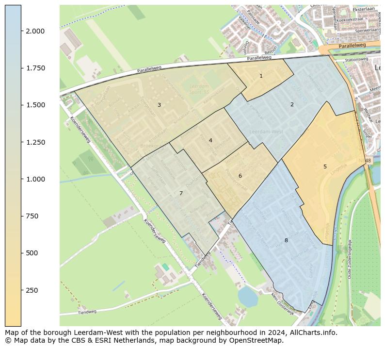 Image of the borough Leerdam-West at the map. This image is used as introduction to this page. This page shows a lot of information about the population in the borough Leerdam-West (such as the distribution by age groups of the residents, the composition of households, whether inhabitants are natives or Dutch with an immigration background, data about the houses (numbers, types, price development, use, type of property, ...) and more (car ownership, energy consumption, ...) based on open data from the Dutch Central Bureau of Statistics and various other sources!